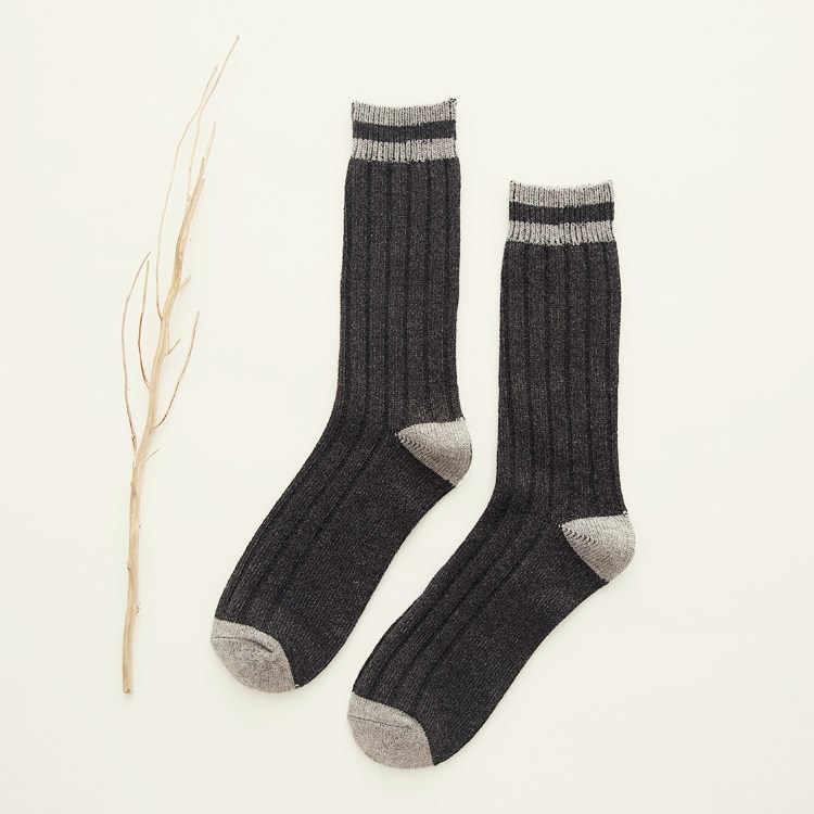 5 Pairs 96-pin Thick Men Socks Autumn Winter Super Soft Warm Rabbit Wool Socks Wholesale